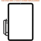 For Ipad Mini 6 Touch Screen For A2568 Digitizer Screen Replacement Glass Panel