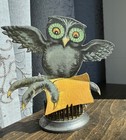 Vintage Rare Halloween Owl Bridge Place Card  Unused  1920s-40s