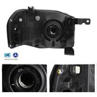 2pcs Black Clear Headlights Housing For Nissan Frontier 01-04 125-8622