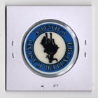 1980s Frontier Casino Calgary Canada Blue Casino Roulette Chip Cg107424