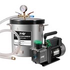 Pb Motor Tech 3 Gallon Vacuum Chamber Kit With Tempered Glass Lid - 4 5cfm 