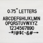 3 4 Inch Letters For Felt Letter Boards  300 Pieces Including Characters  Num   