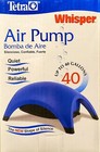 Tetra Whisper 40  Air Supply Pump -  For Fish Tanks And Aquariums  