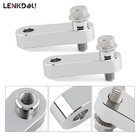 Chrome Passenger Foot Peg Relocation Kit 2x For Harley Softail 86-17 Fxst Flst