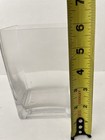 Rectangular Vase Clear Glass 4  X 6    Thick Heavy Small Modern Decor
