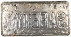 Vintage 1985 Michigan Assoc  Chiefs Of Police License Plate Safety 1 Wall Decor