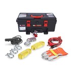 Trojan 4 000lb 12v Portable Electric Winch Ideal For Atv Utv Truck Off-roading