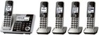 Panasonic Kx-tg175c 5 Handsets Cordless Phone System Long Range With Link To Cel