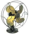Terrific Antique Emerson 10  Oscillating Vintage Electric Fan  Runs Well  Brass