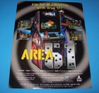 Area 51 Arcade Flyer 1995 Original Alien Artwork Video Game Unused Vintage Retro