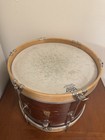 Vintage 1960 s Ludwig 13 5 x10 5  Snare Drum - Marching Mahogany Wood