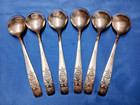 Vintage Silver Plated Set 6 Tablespoons Melchior Soviet Ussr