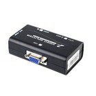1 Pc To 2 Monitor 2 Port Vga Svga Video Lcd Splitter Box Adapter W  Power Cable