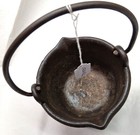 Large Pot   Ladle  Vtg  Cast Iron Pot   Ladle  For Melting Lead - Sinkers   Shot