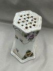 Antique Floral Porcelain Hat Pin Holder Hatpin