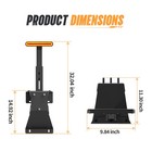 For 07-18 Jeep Wrangler Jk Jku Heavy Duty Spare Tire Carrier Mount W  Led Light