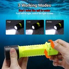 High Lumens Scuba Diving Flashlight Underwater 80ft Waterproof Dive Torch Light