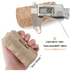984 Ft Natural Jute Twine  Twine String  3ply Thin Ribbon Hemp Twine  3 Roll