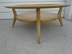 Round Coffee Table Mid-century Wood Retro Danish Scan Modern Mcm Regency Boho