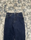 Vintage 90s Levi   s 501 Men   s Regular Fit Dark Wash Denim Straight Jeans 28x32