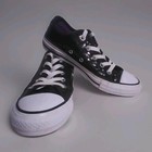 Converse All Star Black Sequin Glitz Sneakers Tennis Shoes Unisex Women 6 Men 4