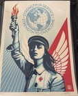 Shepard Fairey Obey Angel Of Hope   Strength Health Care Art Print Poster 2020