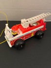 Vintage 1968 Fisher Price Fire Engine  720  Pull Toy In Excellent Condition 