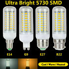 E12 E27 G9 Gu10 Led Corn Light Bulbs Screw Base White Lamp 6w 12w 15w 110v 120v