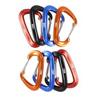 1 8pcs Professional Carabiners D Shape 12 Kn Climbing Carabiner Hooks Outdoor Pr