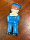 Vintage Delacoste Petit Matelot Rubber Squeak Toy     1960s French Sailor Doll 