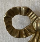 Vtg Solid Brass Ribbon Bow Wall Art Hanging Accent 4 5    Home Decor India