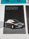 4 Vintage German Mercedes Benz 190 E Sales Brochures