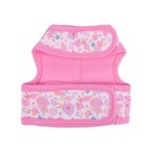 Amabel Jacket Dog Harness Flower Pattern For Small Dogs Pink Size Small