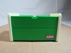 Vintage Little Tikes Dollhouse Size Green   White Toy Chest Playroom Furniture