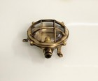 Marine Ship Antique Solid Brass Nautical Ceiling Wall Mount Deck Light - Small