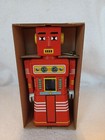 Schylling Chief Robot Tin Wind-up With Key   Original Box Ms 445 8  Tall
