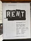 Rent  The Broadway Musical 2008 Souvenir Program Nyc Nederlander Theater