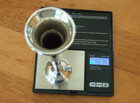 Crown Sterling Silver Weighted Trumpet Bud Vase  6 3 8   42 74g