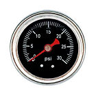 0-30psi Fuel Pressure Gauge Regulator Gauge Liquid 1 8  Npt W  An6 Adapter