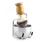 Anbbas Shaving Brush Set For Men 3in1 Vegan Style Synthetic Badger Hair Shaving