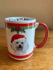 New 15-oz White Poodle Christmas Holiday Mug Cup  Spoiled Rotten Dog