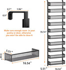 10-tier Over The Door Pantry Organizer With Mesh Baskets  Adjustable   Stable Ha