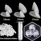 3 Pairs Vampire Fangs Fake Teeth Halloween Cosplay Party Props With Adhesive