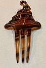 Vintage Victorian Hair Comb Faux Tortoise Shell Celluloid Hair Accessory 