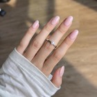Curvlife Short Oval Press On Nails  Apricot Whisper Apricot Nude  Soft Gel