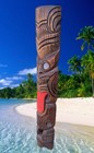 Maori Totem Tiki Statue Wall Carving Mask Tropical Tiki Bar Decor 40 