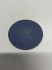 Vintage Casino Chip White Room Whitewater Mt Cardroom  hhm  Navy Blue Poker Chip
