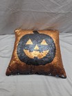 Halloween Jack-o -lantern Reverse Sequins Halloween Pillow