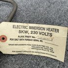 Ajax Electric Immersion Heater 5kw 230v For Salt Bath Furnace New Other