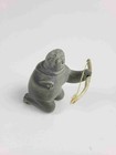 Inuit Carved Sculpture - Hunter With Bow And Arrow - Carving Alaska   Canada